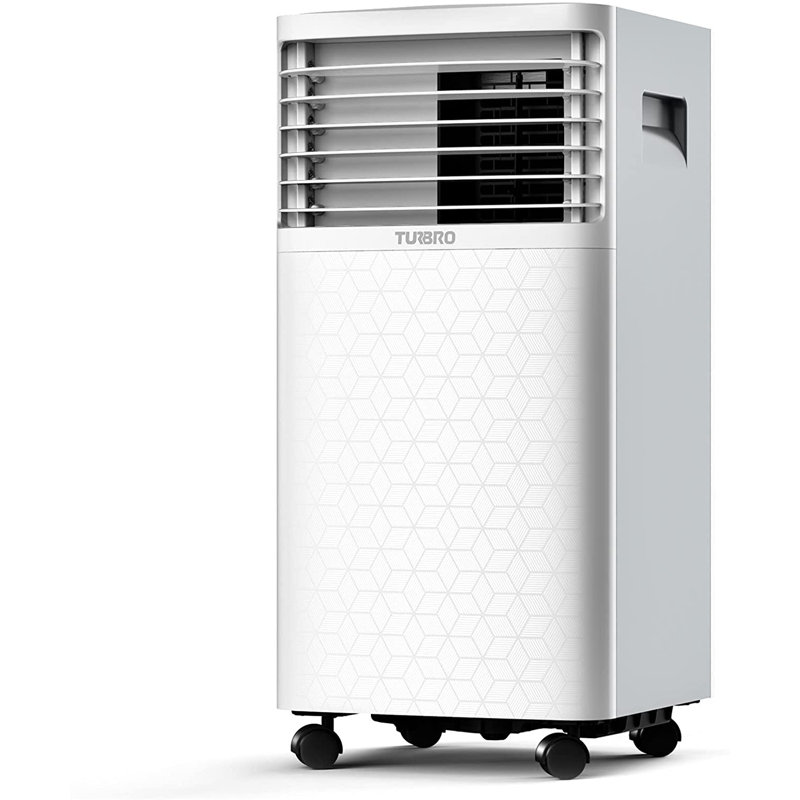 TURBRO 8000 BTU Portable Air Conditioner, Dehumidifier and Fan, 3-in-1 Floor AC, Remote Included