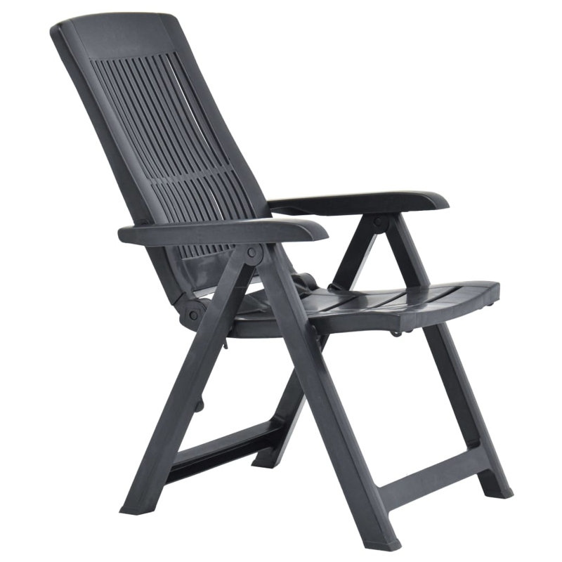 Carousel Garden Reclining Chairs Plastic, Anthracite