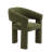 Upholstered Barrel Dining Arm Chair-1478839353
