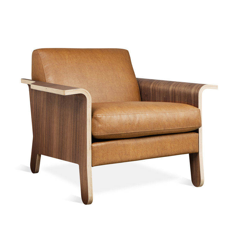 Lodge Chair, Vegan Appleskin Leather Cognac