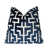 White/Navy Geometric