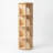 4 Tier Solid Wood Rotating Bookcase for Small Spaces