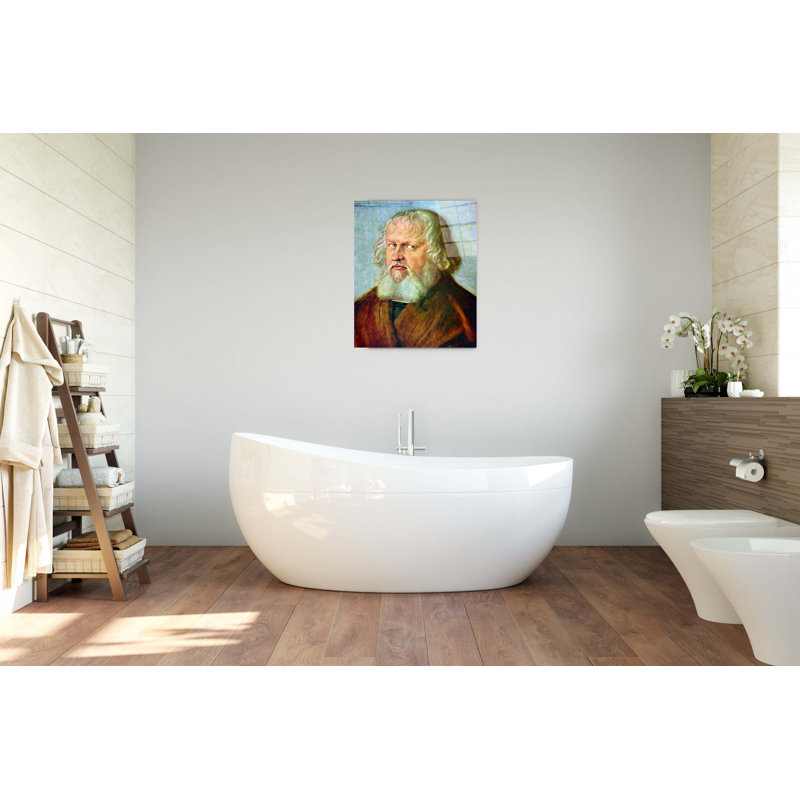 Portrait of Hieronymus Holzschuher By Albrecht Dürer 80cm H X 60cm W CrystalArt Material Acrylic Glass Effect, Frameless Panel Lightweight Ready to Hang