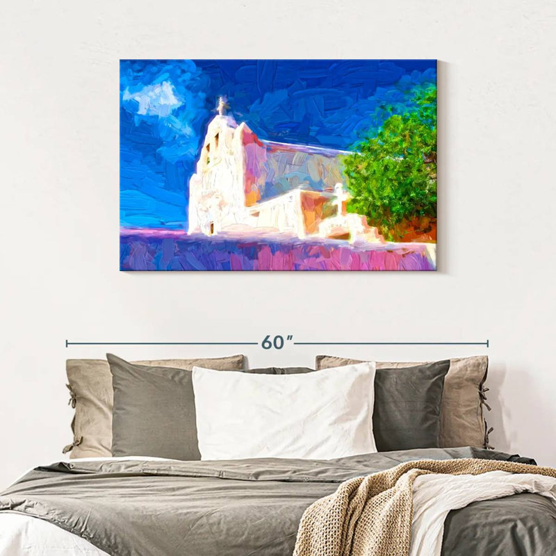 Adella Adobe Church, 30" H x 45" W