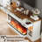 Fireplace TV Stand With Glass Doors, Fireplace TV Stand With 40" Electric Fireplace For 80" TV, 70" Entertainment Center With Adjustable Storage Cabinets, LED Lights, TV Stands For Living Room-124212685