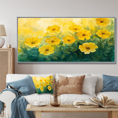 Ilisha Summer Zinnias Sunlit Petals I - Zinnias, art mural de salon
