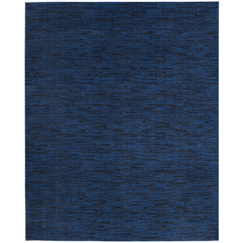Tapis bleu nuit Nourison Essentials, Rectangle 5 pi x 7 pi