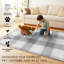 Tapis lavable à carreaux brun / ivoire Buffalo-72803314