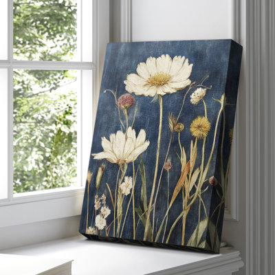 Toile tendue avec châssis floral CVII