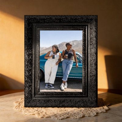 Cadre photo décoratif noir 3 pièces 5 po x 7 po avec orientation portrait ou paysage