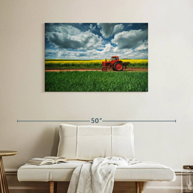 Alvord - tracteur de campagne rouge, H 26 po x l 39 po
