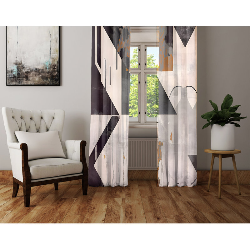 Rideau en polyester Amanullah, L 20 po x L 52 po