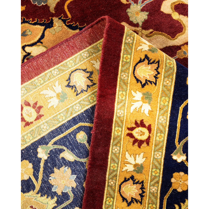 Kilan One-of-a-Kind 12 X 18 2000s Wool Area Rug in Red