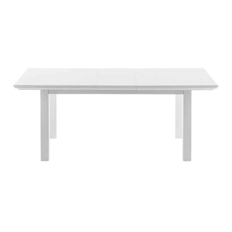 Table de salle à manger à rallonge en bois massif 79 po 79 po