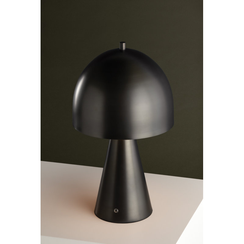 HOPKINTON Rechargeable Table Lamp, Black, Black