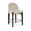 Tabouret de comptoir rembourré en tissu Maud-121555375