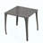 Intricate Cast Aluminum Outdoor Side Table, Lightweight And Durable For Patio And Garden Use