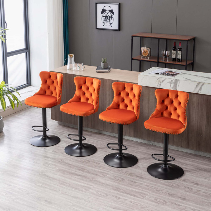 Tabouret pivotant à hauteur réglable Karym, WRES8970, WRES8970