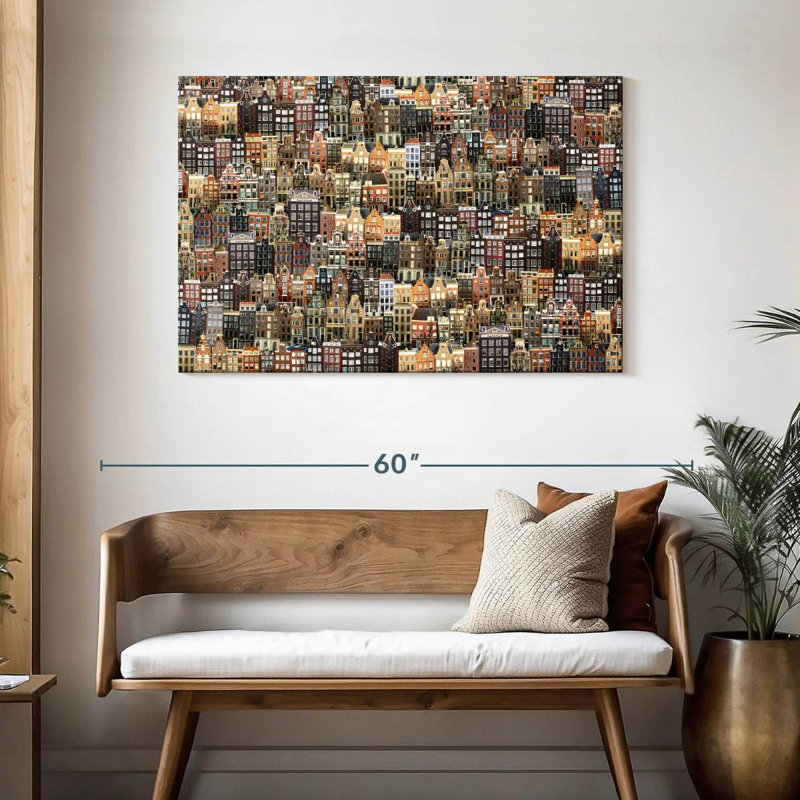Paysage urbain Sirci Amsterdam, H 30 po x l 45 po