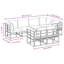 70cm Wide Steel Patio Sofa with Cushions