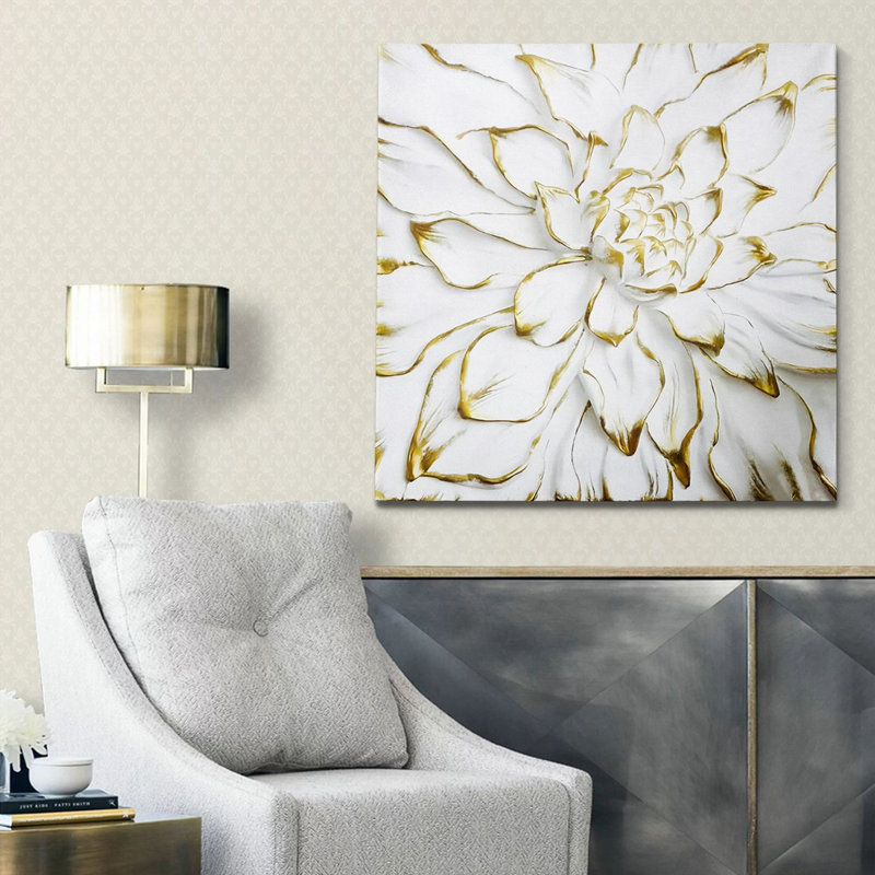 Peinture décorative sur toile, 27.6" H x 27.6" W
