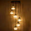 6 - Light Natural Chandelier Pendant
