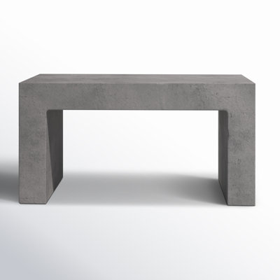 Lionel 35'' Concrete Outdoor Bench