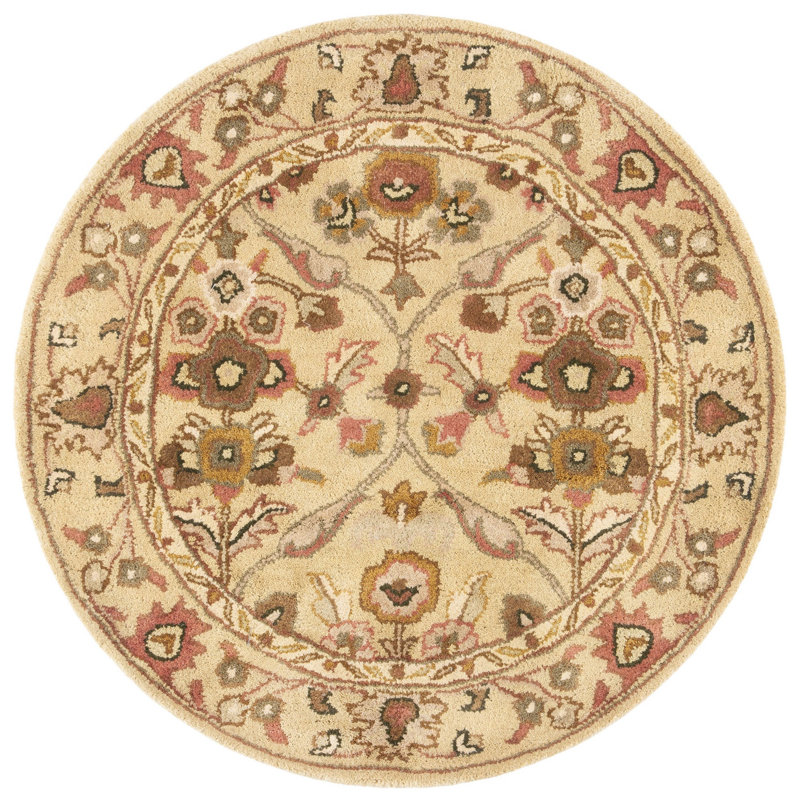Dunbar Hand Tufted Wool Oriental Rug, Round 3'6"