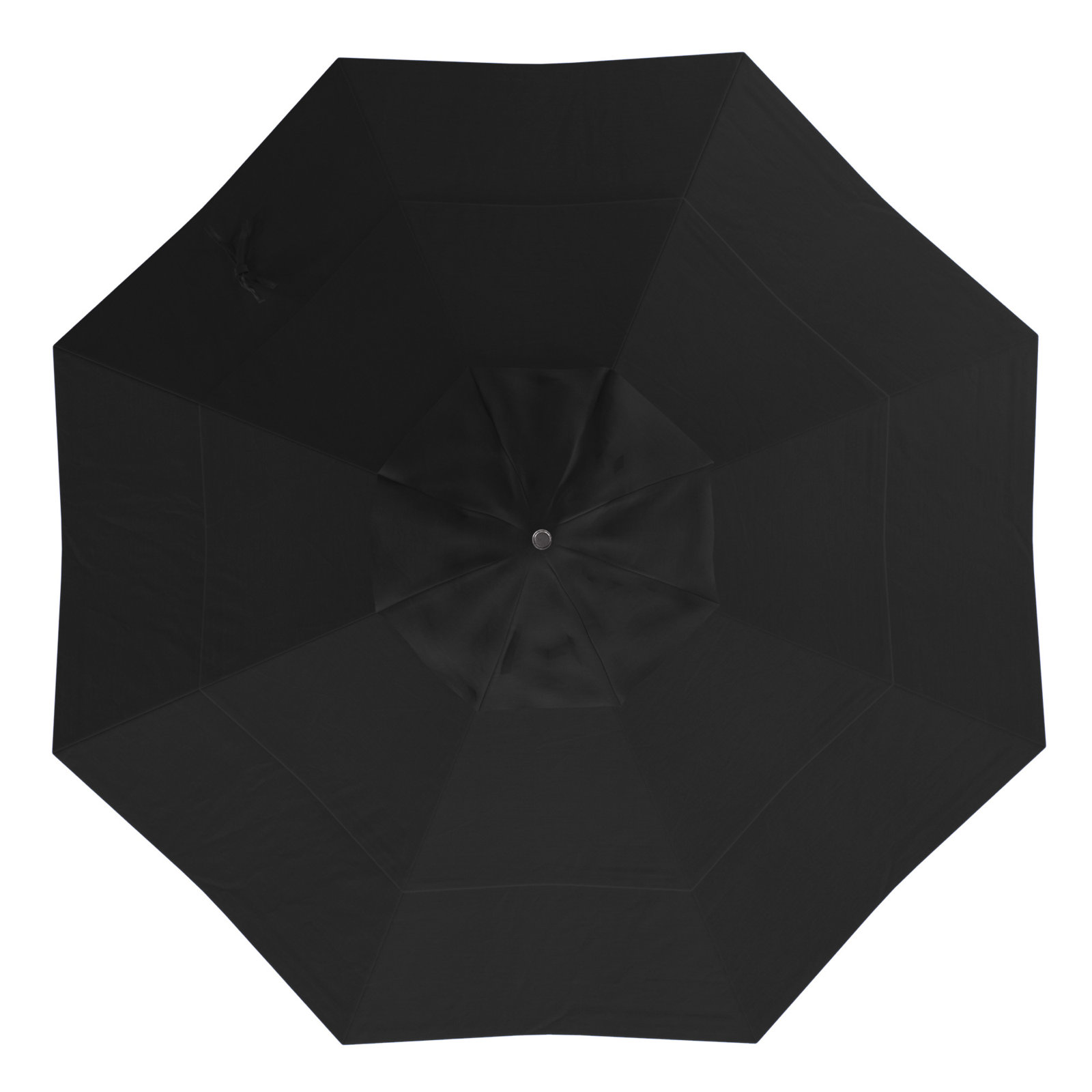 Ohara 132'' Market Umbrella, Black Performance, Hammertone Gray