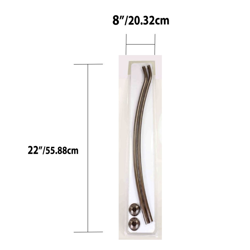  Tringle de rideau de douche ajustable, Bronze