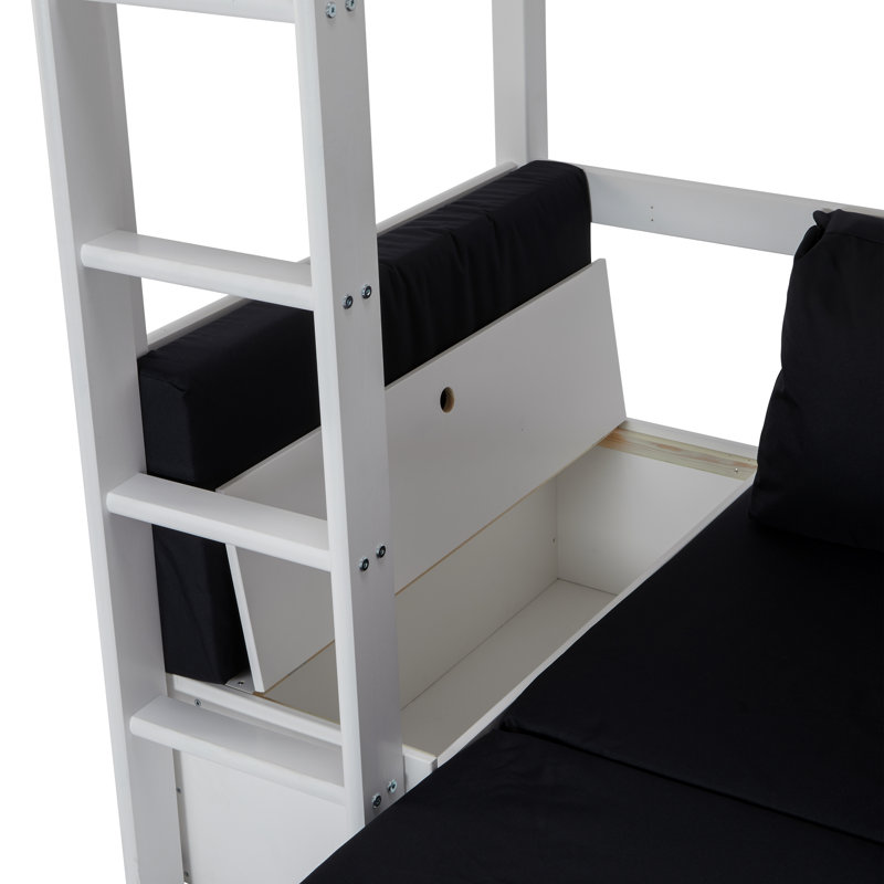 Solorzano European Single High Sleeper Loft Bed 90x200cm
