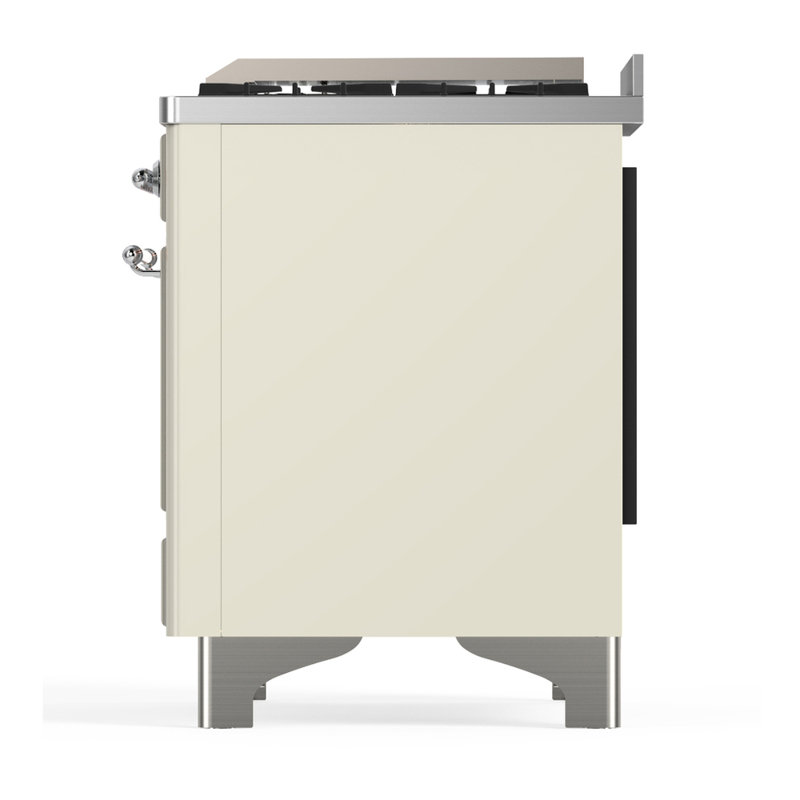 Majestic III Series 60 Inch Dual Fuel Range with 7 Sealed Burners, Griddle, in Blue Grey (Liquid Propane, Burnished Trim)