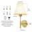 Dimmable Wall Lamp With Switch, Industrial Rustic Iron Wall Sconce For Bathroom And Hallway Decor, Set Of 2