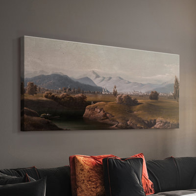 Série paysage - MCxxxv - Toile tendue avec châssis - Prêt à accrocher