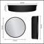 Stylish 24X24 Inch Black Metal Framed Wall Mount Bathroom Medicine Cabinet With Mirror