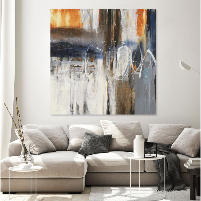 «Back to the future» par Liz Jardine, reproduction d'art sur toile tendue, H 54 po x l 54 po x P 1,5 po
