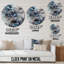 Traduction libre: Bouquet bleu et fleurs - Horloge murale-1655248093