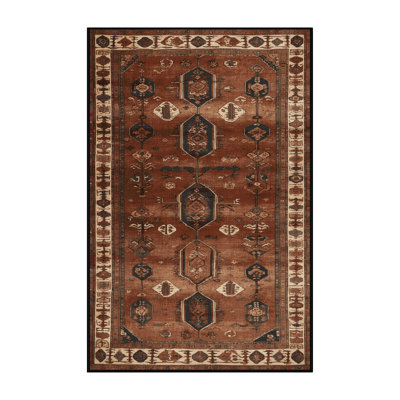 Machine Washable Turkish Brown Area Rug