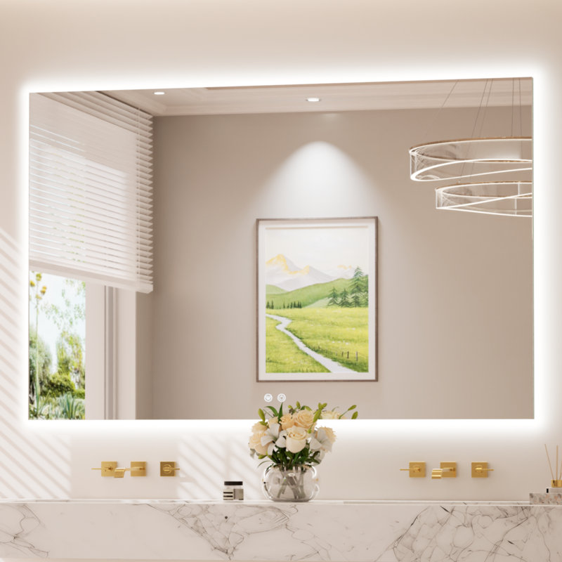 Armadale Backlit LED Anti-Fog Bathroom Mirror, 36" x 55"