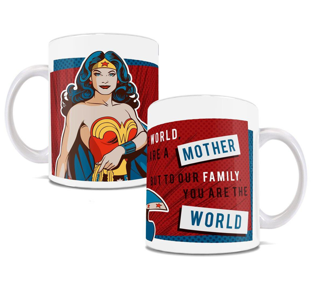 Wonder Woman  Mother  Officially Licensed Ceramic Mug  Moms, Grandmas, Mothers Day Trend Setters