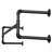 Holms 43.3'' Metal Industrial Pipe Clothing Rack