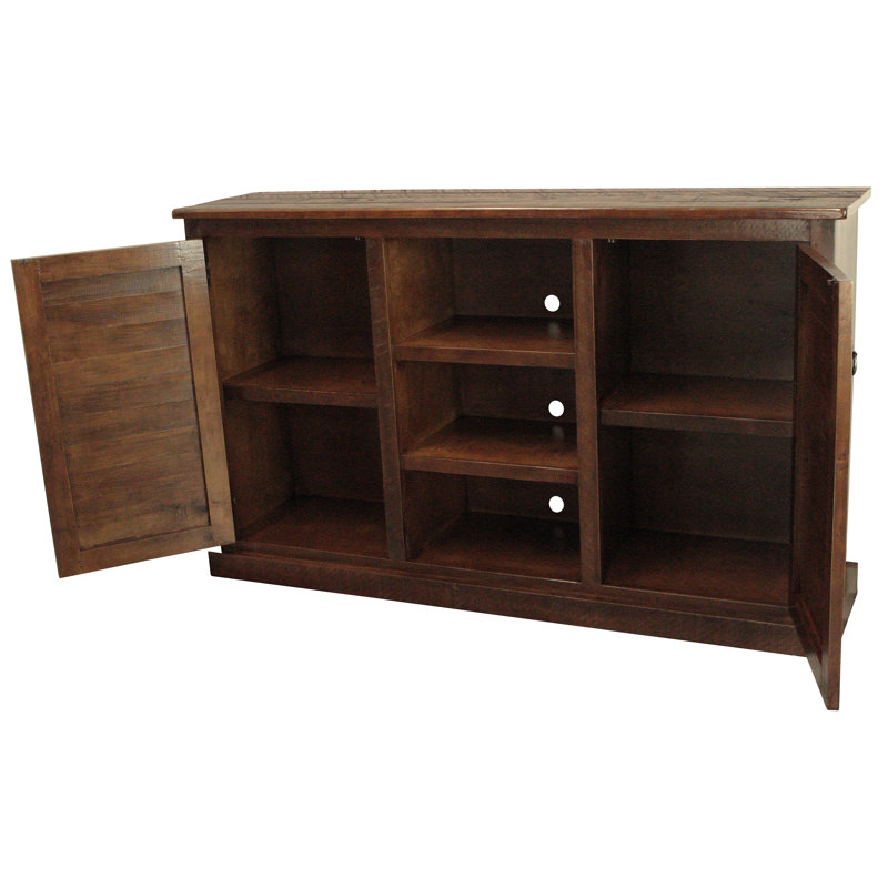 Meuble télé pour téléviseur de 55 po ou moins Dellahoy, 68" W x 18" D, Mousse au chocolat