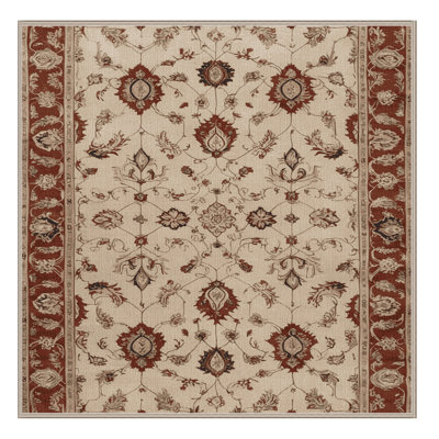 Tapis beige lavable à la machine