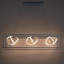 Sinclair 42.25" LED 3 Light Linear Pendant 3000K in Black/Gold Leaf