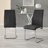 Edzard Double Pedestal High Gloss Dining Table Set with 6 Luxury Faux Leather Dining Chairs-1181369911