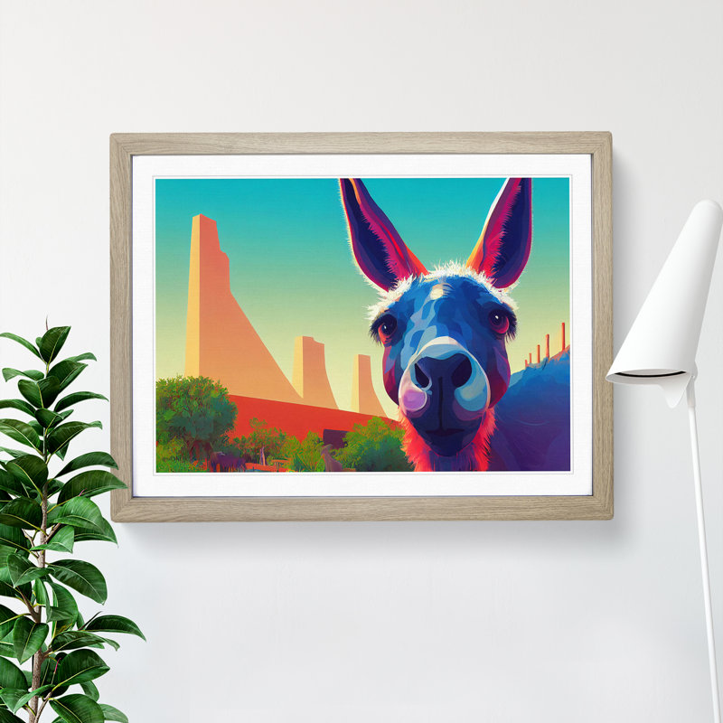 Portrait Of A Donkey - Single Picture Frame Print