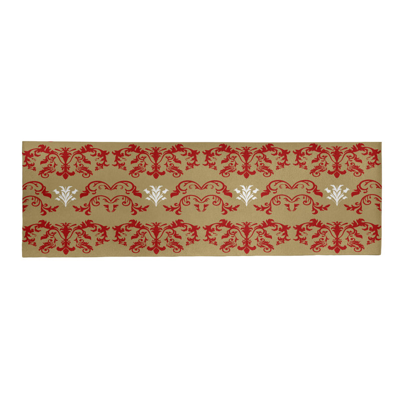 Tapis de couloir doré