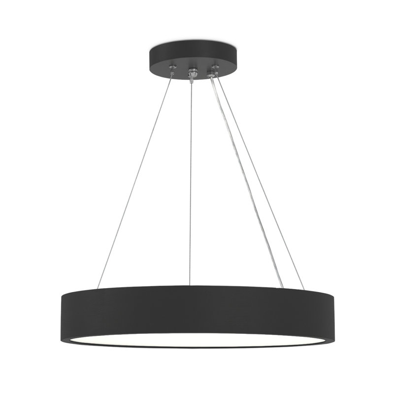 Amenda 2 - Light Drum Pendant, Black 
