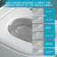 MONSFEST 1.28 Gallons GPF Elongated Bidet Toilet