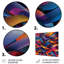 «Retro Warmness Colorful Paths Crossing - Waves», art mural-1609131574-1609131571